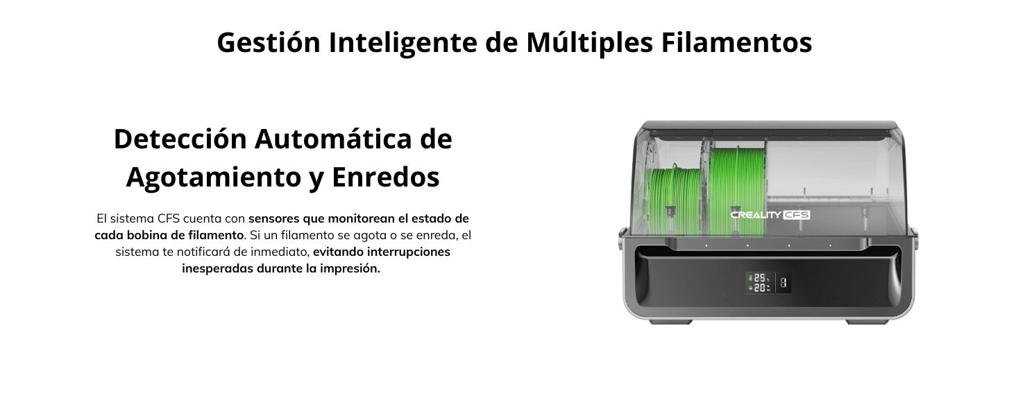 Lista para usar en minutos Viene 95% preensamblada y cuenta con una guía de inicio intuitiva para comenzar a imprimir de inmediato.  Extrusor optimizado Diseño integrado que evita atascos y facilita el mantenimiento para una impresión más fluida.